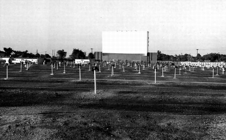 Town Drive-In Theatre - Screen And Speakers - Photo From Rg (newer photo)